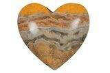 Polished Bumblebee Jasper Heart - Indonesia #210563-1